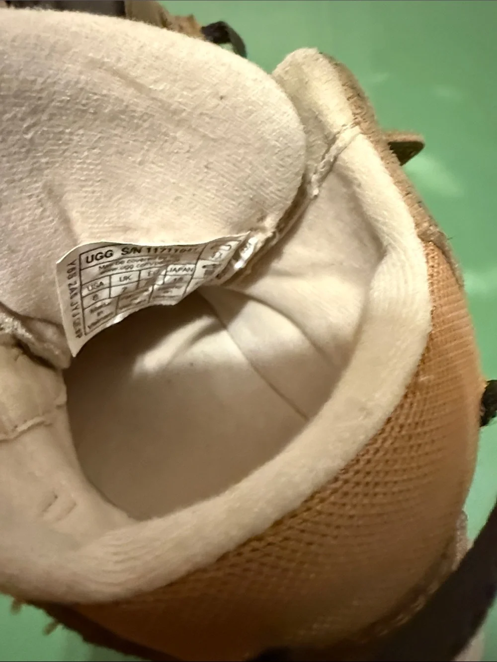 UGG Tan Brown Toddler Velcro Walker Shoes